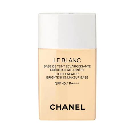 chanel le blanc light revealing brightening makeup base mimosa